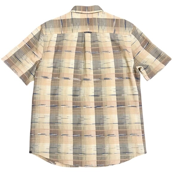 CARBON 2 COBALT Blue/Beige Overlook Jacquard Effortlessly Cool Short Sleeve Med - Picture 3 of 6